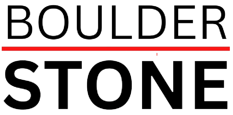 Logo of Boulder Stone Pty Ltd, supplier of sandstone blocks and boulders in South East Queensland.