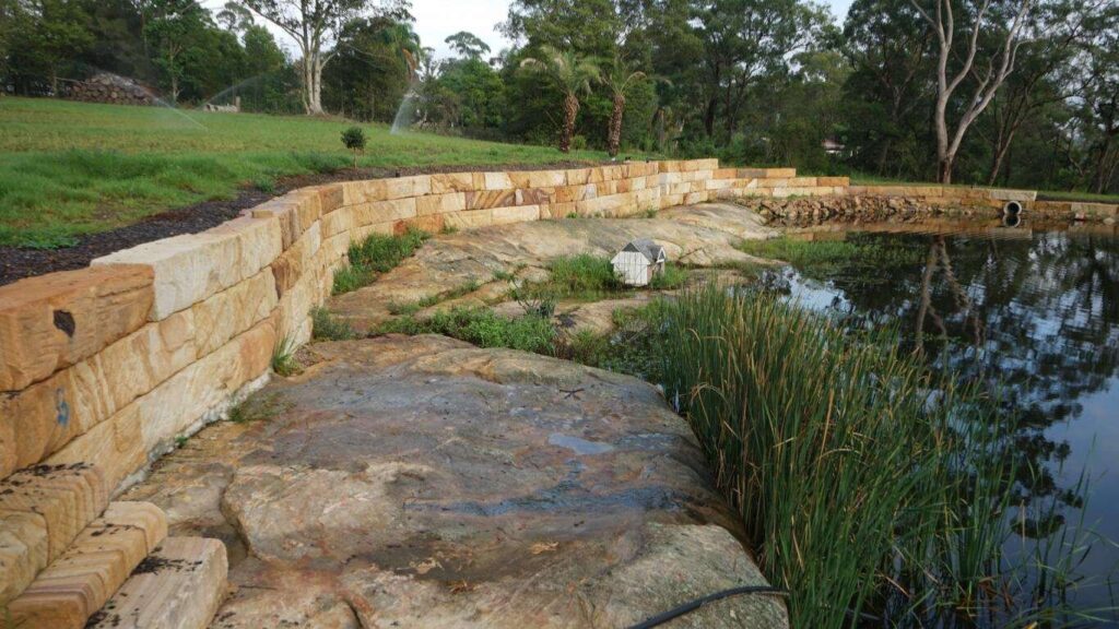 sandstone sea walls